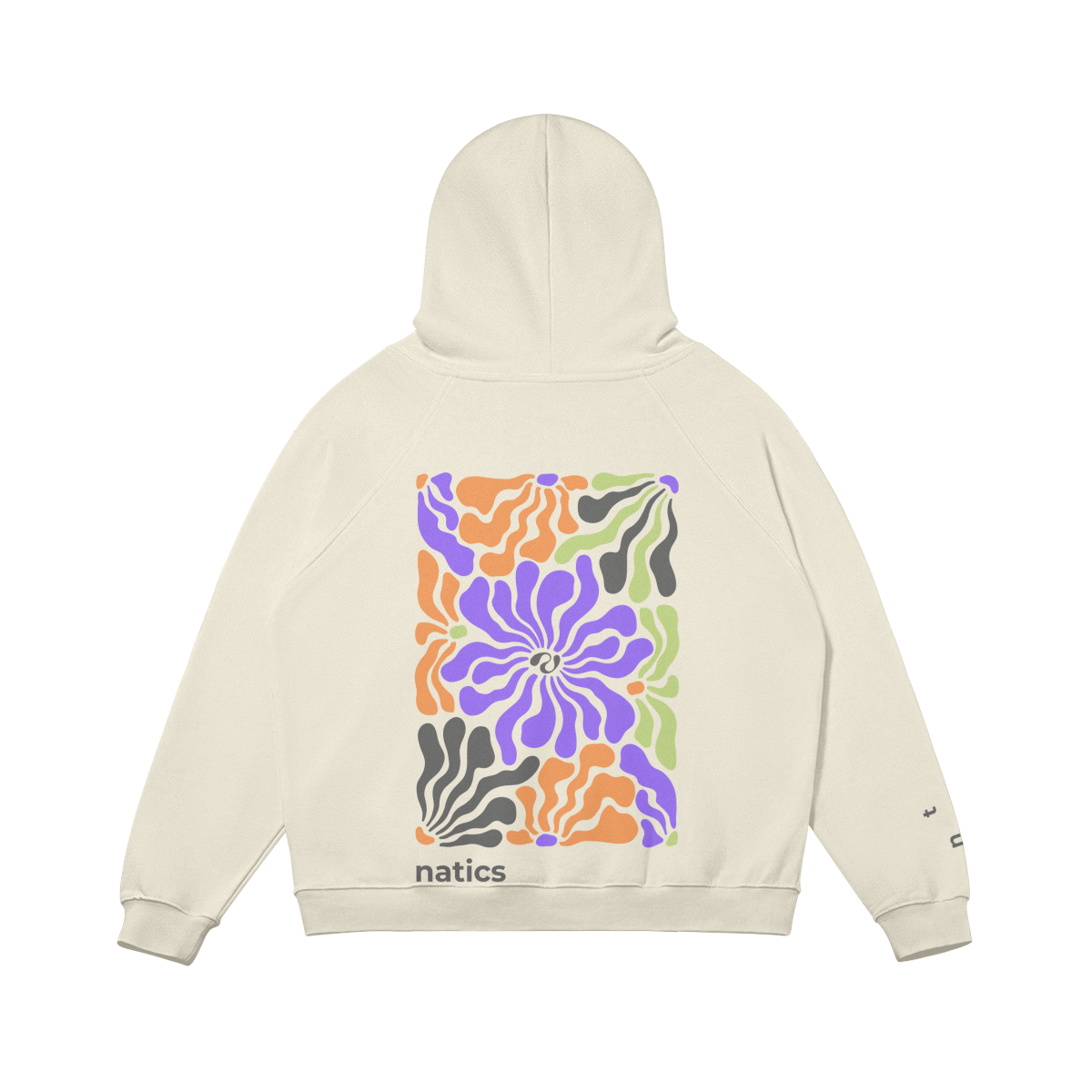 A single green leaf against a white background.